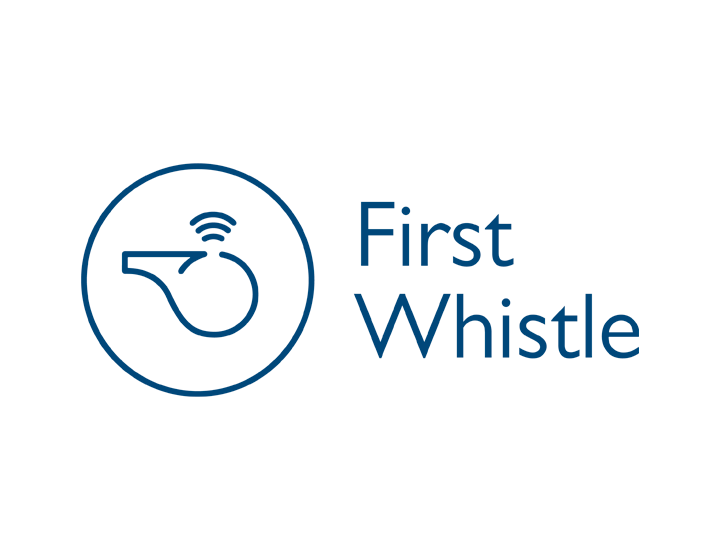 Kuvassa first Whistle logo