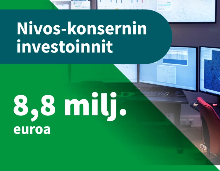 Nivos korsernin investoinnit vuonna 2022 oli 8,8 miljoonaa euroa