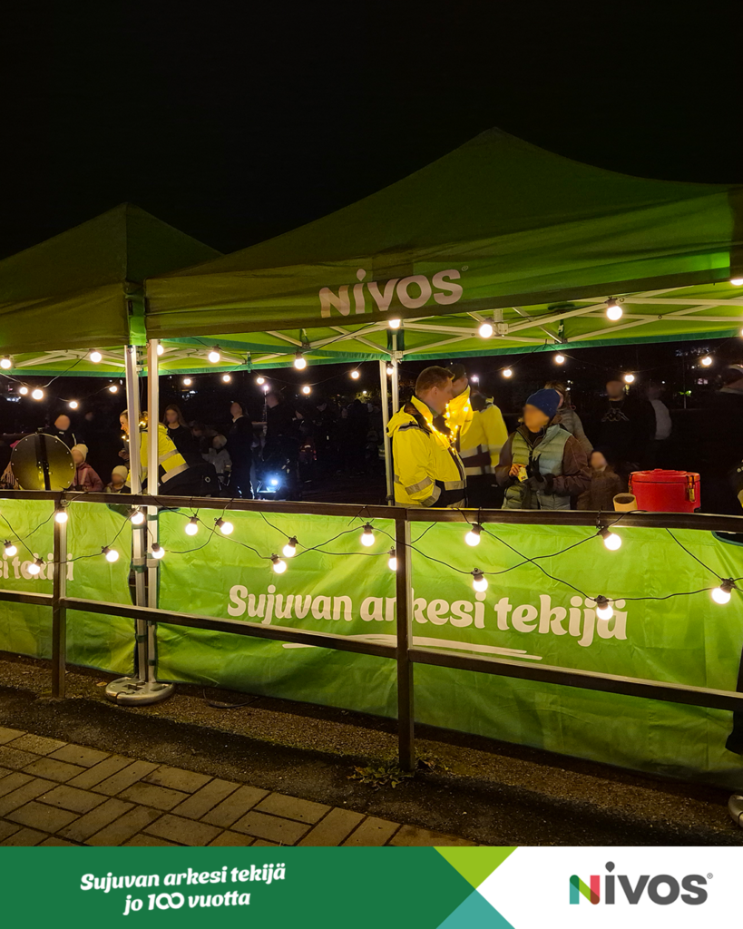 Yleiskuva Nivoksen pisteeltä Valotapahtumasta.